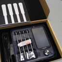 Wireless Meat Thermometer with APP Control4 Probes Meat Thermometer Digital, Unlimited Range WiFi & Bluetooth Meat Thermometer for for Rotisserie Grill Oven Smoker BBQ, Air Fryer