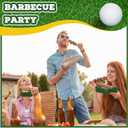 Teling 36 Pack Golf Party Supplies Large 5 lb Golf Plates Trays Bowls Paper Food Boats Disposable Nacho Serving Snack Trays Dinner Plate for Sport Themed Birthday and Tailgate Party Decorations Favors