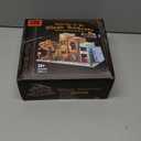 Zylvoxia Bookend Magic House Building kit, Home Decorative for Building Block Toy, Bookcase Miniature House Model Building, Cool Bookshelf Organizer and Home Decor 1488pcs (White)