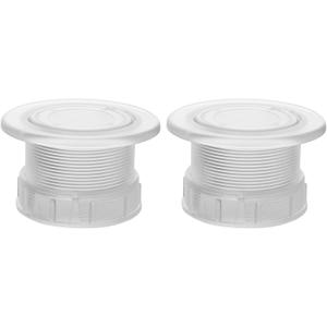 BOXOB 2 Sets Parasol Umbrella Hole Ring Plug and Cap Set, Transparent ABS Plastic Outdoors Patio Table Umbrella Hole Insert Patio Furniture Accessories for Outdoor Yard Garden