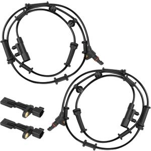 4PCS ABS ABS Wheel Speed Sensor Front & Rear Left & Right Compatible with Jeep Wrangler 3.8L 2007-2011 for Jeep Wrangler 3.6L 2012-2017 Replace 68003281AA, 68003281AB, 52125003AD, 52125003AB