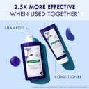 Klorane Plant-Based Purple Conditioner with Centaury, Brightens Blonde, Gray or White Hair, Neutralizes Unwanted Yellow and Copper Tones, Paraben, Silicone and Sulfate Free, 6.7 fl.oz.