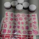 Dreamon Temporary Glitter Tattoo Kit for Kids with 6 Colors No-mess Glitter Gel, 325 Unique Stencils - Adult & Kids Body Art Glitter Make Up Kit - Gifts for Girls Boys Christmas Birthday Summer Party (Large)