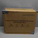 Heated Cat House for Outside,Dual Camera Mounts,100% Weatherproof & Extremely Insulated,Elevated Feral Cat Shelter with Escape Door,Waterproof Eaves for Outdoor Stray Barn Cat(Army Green,S) (16.5"L x 12.6"W x 17.7"H)