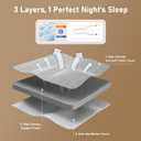 Extra Firm Mattress Topper Twin: 3 Inch High Density Memory Foam for Back Pain, Extra Support Breathable Mattress Pad, Bamboo Cooling Washable Non-Slip Cover, CertiPUR-US & Oeko-Tex Certified 75x38
