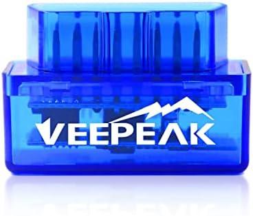 Veepeak Mini Bluetooth OBD II Scanner for Android (Incompatible with iOS), Car Wireless Check Engine Light Code Reader and Diagnostic Tool