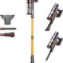 Cordless Vacuum Cleaner, Self-Standing 600W 50KPA 70Min Runtime Stick Vacuum for Home, 1.4L Dust Cup, LED Display, Anti-Tangle, 8-Stage Filtration, for Hardwood Floor Carpet Pet Hair