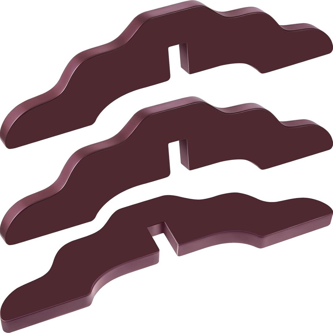 Taiyin 3 Pcs Pet Gate Support Feet Wooden Reinforcement Fitting Dog Panel Isolation Fence Free Standing Pet Gate Dog Fence Panels for Configurable Wood Doggie Guardrail,Brown