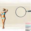 Oversized Turkish Beach Towel Blanket Cotton Giant XL Sandproof Towels Huge Linen XXL Extra Large Big Throw Quilt Blankets for Adults Cloud Travel Camping Glamping Accessories Essentials (Extra Large 82"x88"208x224cm, Beige)