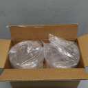 STORi Bella Tall Scrunchie Holder | Stackable Clear Plastic Container (Set of 2) Round Vanity Storage Organizers with Lids for Hair Accessories & Beauty Supplies | Made in USA