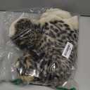 Leopard Print Rug Faux Fur Cheetah Rug Cowhide Animal Skin Mat Carpet for Office, Livingroom, Bedroom Non-Slip Home Decor 40x37Inch/ 3.2x3.1Ft