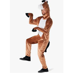 Morph Horse Costume Adult - Kentucky Derby Costumes for Men Fun Horse Outfit for Halloween Parties ,Size M