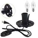 Himalayan Salt Lamp Cord, with Dimmer Switch,Christmas Bulb,Salt Lamp Cord with Dimmer Control and Base Assembly,6 Feet,E12 Base for Himalayan Salt Lampsand with 2 Free 15W Bulbs for Salt Lamp