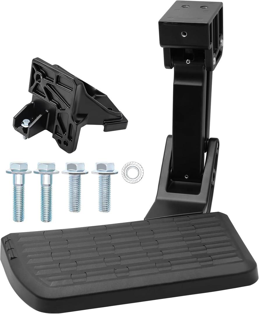 Retractable Bed Step Bumper Step for Toyota Tundra Bed Step 2022 2023 2024 2025 Tundra Truck Bed Step,Folding Rear Bumper Tailgate Step Replace# PTS30-34000