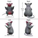 13Ft Inflatable Scabby the Rat Balloon with Blower for Union Protest, Commercial Grade Material： Made from durable 420D Oxford fabric with reinforced stitching for long-lasting outdoor use