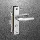 ARTIBETTER Door Handle Lock Stainless Steel Interior Panel Locking Heavy-Duty Front Door Easy Install Modern Security 4.72X 7.48 Inch