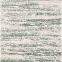 SAFAVIEH Hudson Shag Collection Area Rug - 6' x 9', Ivory & Green, Modern Design, Non-Shedding & Easy Care, 2-inch Thick Ideal for High Traffic Areas in Living Room, Bedroom (SGH206Y)