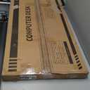 ODK 40 Inches Computer Desk for Home Office, Office Table for Small Spaces, Writing Desk with Headphone Hooks, Rustic Brown