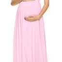 Xpenyo Maternity Maxi Dress Women Casual Wrap Long Baby Shower Pregnancy Dresses 2XL