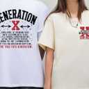 Generation X T-Shirt Gen X T-Shirt, Generation X Shirt Gen Shirt, Generation X Tshirt Gen X Tshirt (Black, M)