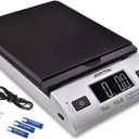Accuteck 8250 High Accuracy Digital Shipping Scale and Postal Scale, 0.1oz Precision, 50Lb (Black silver)