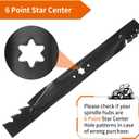 XT1 46 Mower Blades 942-04290-X for Cub-Cad et 46" XT1 XT2 LT46 LX46 LTX1046 LTX1045, 2 Pack Mulching Blades Replace for 942-04244A 742-04290-X 942-04290 742-04244