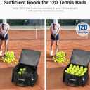 NEEWER Tennis Ball Hopper, Pickleball Retriever Collector Basket Cart Holder Tennis Court Equipment Accessory for Training Teaching, 15.7"x11.8"x11"/40x30x28cm