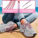 Rhinestone Shoe Laces, Glitter Rope Shoelaces for Sneakers, Round Crystal Bling Shoe Lace (120cm, Light Pink)