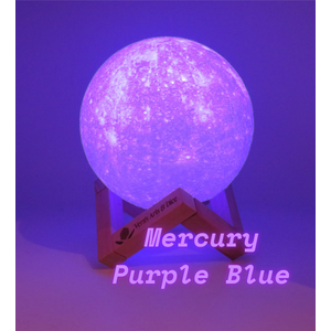 MK RGB Moon Lamp W/Wood Stand and Remote