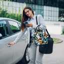 Butterfly Lunch Bag Reusable Black and White Leakproof Insulated Lunch Box Cooler Tote Bag Food Snack Container Box for Men Women Adult Work Travel Picnic