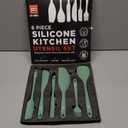 DI ORO 6-Piece Silicone Spatula Set - Rubber Kitchen Utensils for Baking, Cooking & Mixing - Heat-Resistant 600F BPA Free Spatulas for Nonstick Cookware - Dishwasher Safe (Sage Green)