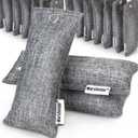 Marsheepy 24 Pack Charcoal Shoe Deodorizer Bags, Bamboo Charcoal Air Purifying bags, Odor Absorber, Odor Eliminator for shoes, Home, Closet, Pet24X50g