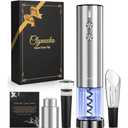 Electric Wine Opener Set - Premium Wine Gifts with Wine Opener, Foil Cutter, Wine Aerator, Vacuum Stopper, and Elegant Gift Box - Ideal Christmas Gift for Unforgettable Moments