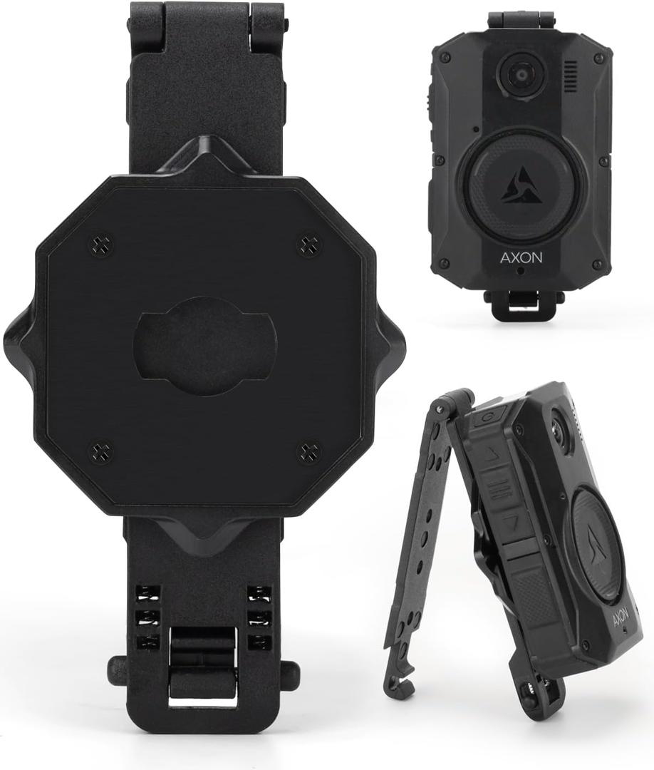 WEIGUZC Molle Camera Mount Compatible with Axon Taser Body Camera 2/3/4 - Lightweight Aluminum Molle Holder for Tactical Vest & Uniform