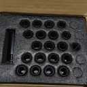 1/2-20 Black Lug Nuts for Jeep Wrangler, 1/2x20 Spline Lug Nuts Fit for 2002-2012 Liberty TJ XJ ZJ CJ5, 1993-2010 Grand Cherokee Aftermarket Tuner Wheels, 6 Spline Alloy Steel Locking Truck Lug Nut