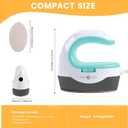 HTVRONT Heat Press Mini Heat Press Machine, Mini Iron for Crafts, Small Heat Press Portable Iron Press Machine for T Shirts, Hats, Heating Transfer Projects (Mint)