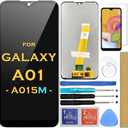 Screen Replacement LCD Display Touch Digitizer AssemblyBlack for Samsung Galaxy A01 2019 A015 SM-A015M SM-A015M/DS 5.7" (NOT FOR A015F)