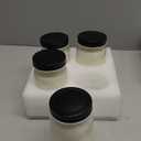 MTLEE 4 Pack 12 oz Mason Jar Soy Candle with Essential Oils Scented Soy Wax Candles for Home Valentine Christmas Wedding Birthday Gift Farmhouse Collection Baby Shower Party (Vanilla)