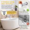 Enhon 7'' Slip on Tub Spout with Diverter Compatible with Moen 3839/Moen 3853 Bathtub Diverter Spout Fits 1/2" Copper Water Tube(5/8" Diameter) 5/32" Hex Wrench(Cover Ring,Polished Chrome,1 Pack)