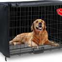 Dog Crate Cover 42in Waterproof Pet Kennel Cover for Outdoor/Indoor Protection, Durable Windproof Crate Cover Universal Fit for Wire Dog Crate (42''L*28''W*30''H-Black)