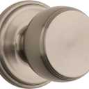 BRINKS - Ganyon Modern Home Decor Hall Closet Door Knob, Satin Nickel - Keyless Easy Open Indoor Door Knob Opens Hands Free