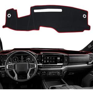 Dash Cover for 2022-2024 2025 Chevy Chevrolet Silverado/GMC Sierra 1500 Accessories Dashboard Cover Mat for 2024 2025 Silverado & Sierra 2500HD 3500HD Center Console Sunshield Carpet Protector Pad