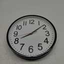 Wall Clock 12 Inches Non-Ticking Wall Clocks Battery Operated Large Easy to Read with Stereoscopic Dial Ultra-Quiet Movement Quartz for Office Classroom School Home Bedroom Kitchen