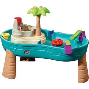 Step2 Splish Splash Seas Water Table, Kids Water Table Activity Sensory Playset, Summer Outdoor Toys, 9 Piece Water Toy Accessories, For Toddlers 1.5+ Years Old, Blue & Purple (Multi)