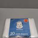 Gerber Unisex Baby Boys Girls Birdseye Prefold Cloth Diapers Multipack White 3-Ply 10 Pack