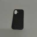 Jusy Compatible with MagSafe Polka Dot Case for iPhone 16, Cute Aesthetic Polka Dots Magnetic Phone Case, Soft TPU and Hard PC Protective Phone Cover for Women Girls (Matte) - Black