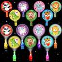 Valentine's Day Gifts for Kids, 28 Pack Valentine's Day Cards for Kids Classroom with Animal Finger Lights, Glow in the Dark Light Up, Toys Bulk Party Favors, School Exchange Prize