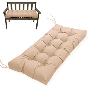 MTMR Outdoor Bench Cushion, Waterproof Wicker Chair Cushion, Thick Patio Replacement Seat Pad for Porch Lawn Indoor Swing Couch Sofa Loveseat, Patio Furniture Cushions, 44x19 Inch, Kaqi