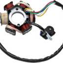 PRO BAT 6 Coil 5 Wire GY6 Stator Magneto 6 Coil Pole for GY6 125cc 150cc Chinese ATVS Quad Bikes Dune Buggy Go Kart UTV Moped Scooter Coolster Roketa Sunl Tank JCL Lance Znen Jonway
