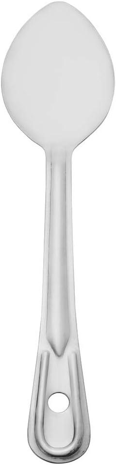 Dozen 11" Stainless Steel Solid Basting Serving Buffet Spoon - 12 Pack
